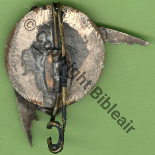 514 GAO.2.514  BR.223 GRENOBLE POISSON ROUGE  SM Bol fenetre oval tronque recolle etain.. Dos lisse irreg Src.Y.GENTY 122Eur11.15